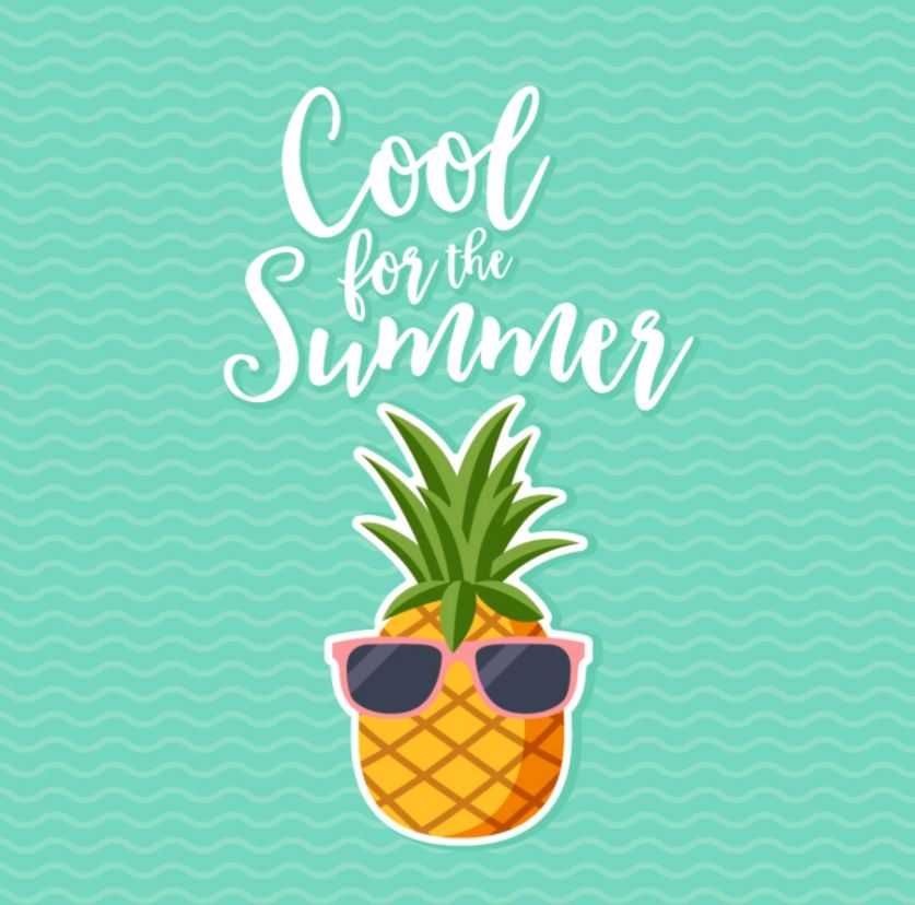 Posiquotes Hello Summer Awesome With Sprinkles - Hello Wallpaper With Pineapple Summer , HD Wallpaper & Backgrounds