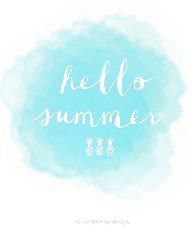 Free Hello Summer Printable - Hello Summer No Background , HD Wallpaper & Backgrounds