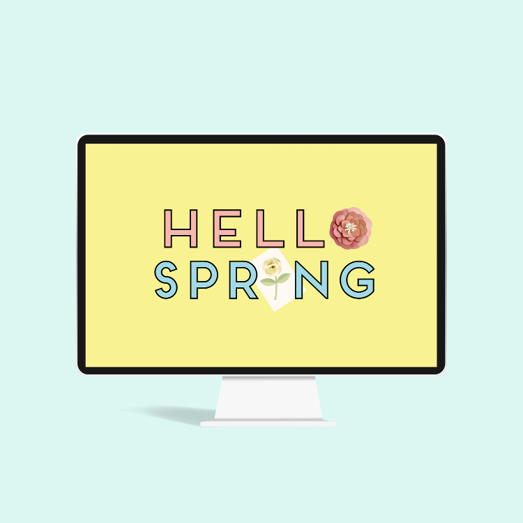 Free 'hello Spring' Desktop Wallpapers - Display Device , HD Wallpaper & Backgrounds