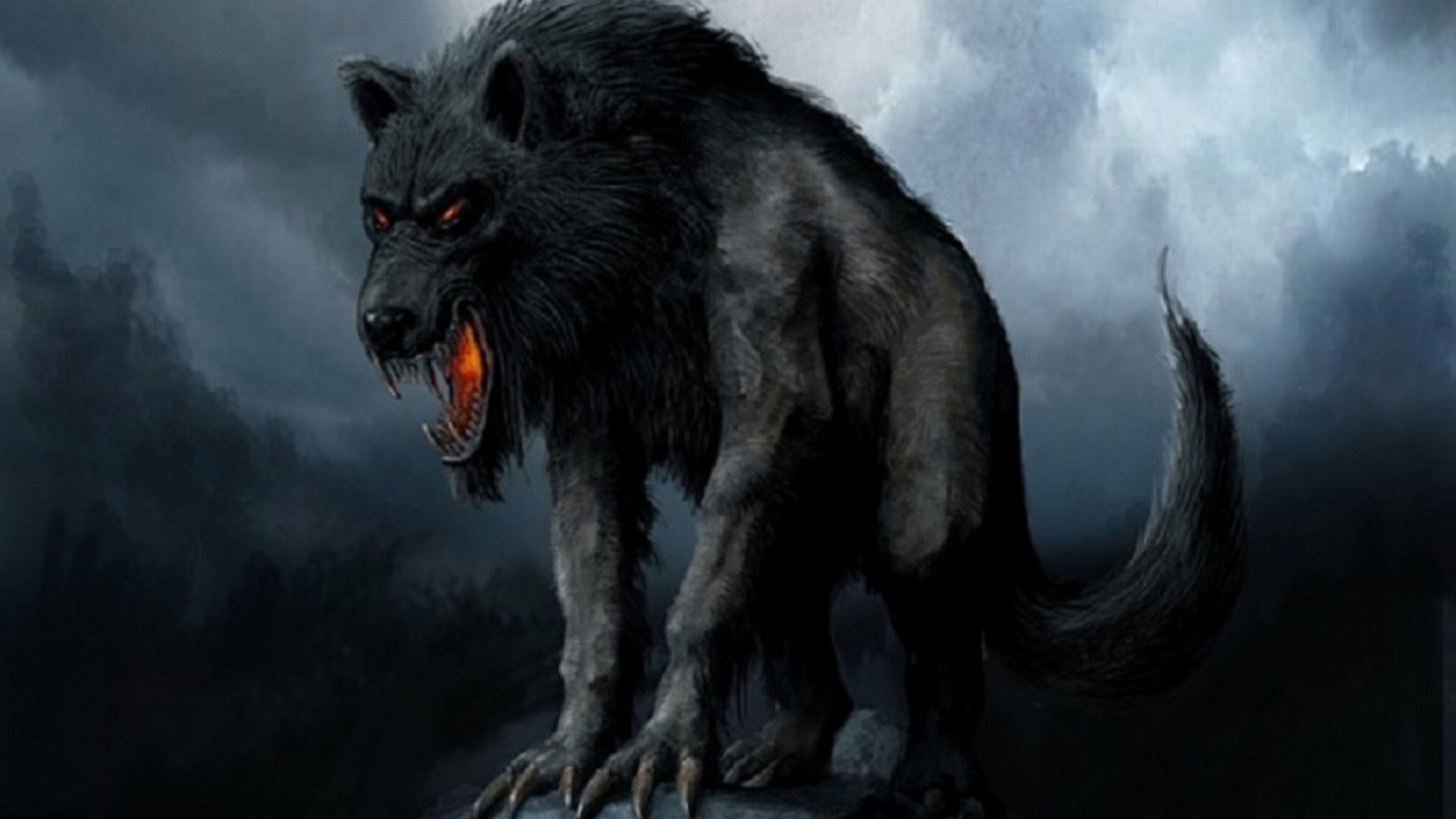 Back To 33 Creature Wallpapers Hd - Hell Wolf , HD Wallpaper & Backgrounds