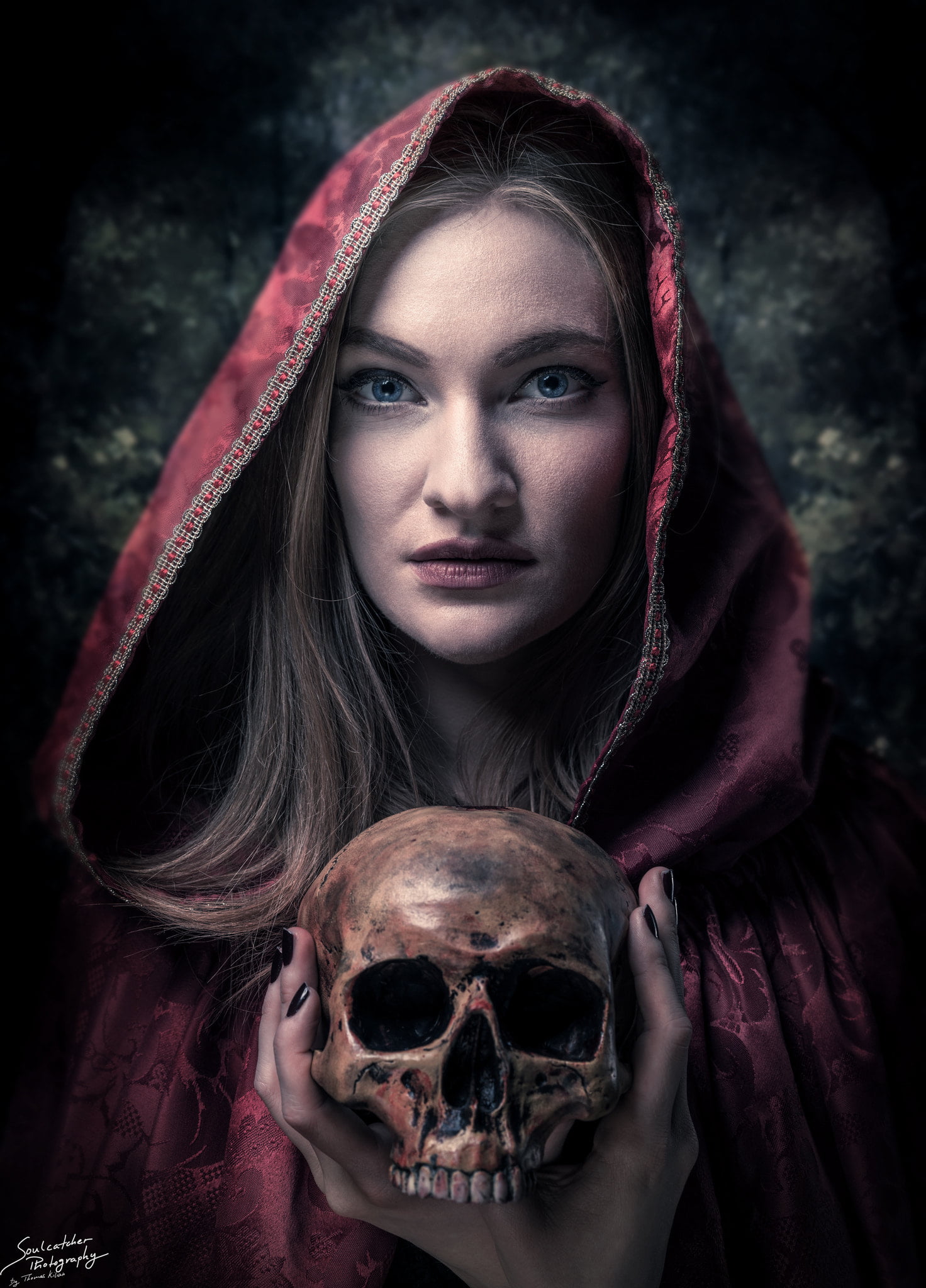 Skull, Women, Model, Fantasy Girl, Horror, Fear, Spooky, - Girl Fantasy Skull , HD Wallpaper & Backgrounds