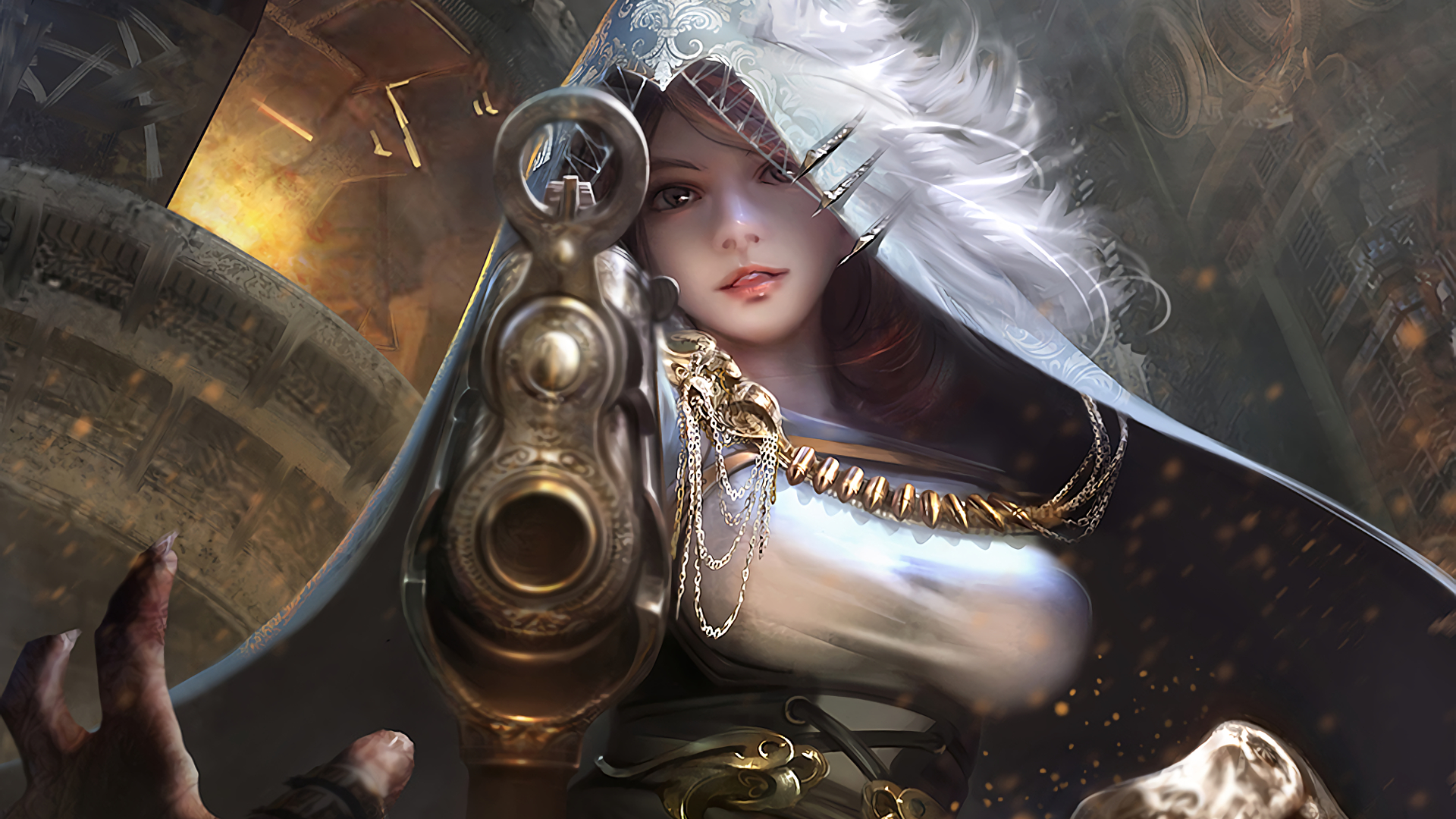 Warrior Girl Fantasy Art , HD Wallpaper & Backgrounds