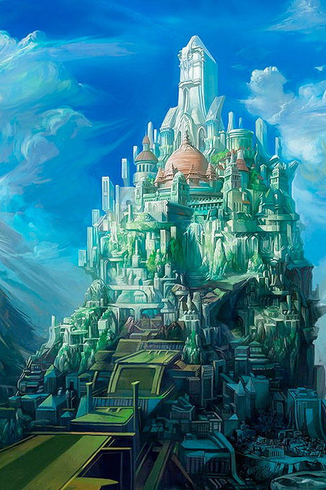 Fantasy City Wallpaper - Fantasy High School , HD Wallpaper & Backgrounds