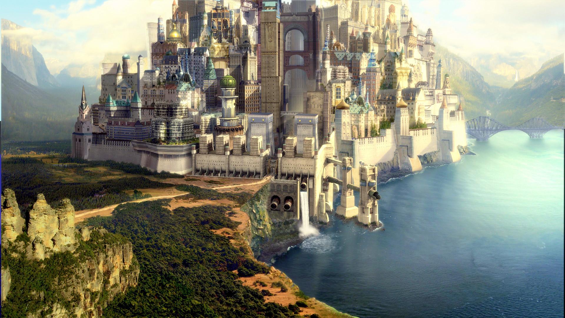 Fantasy City Wallpaper , HD Wallpaper & Backgrounds