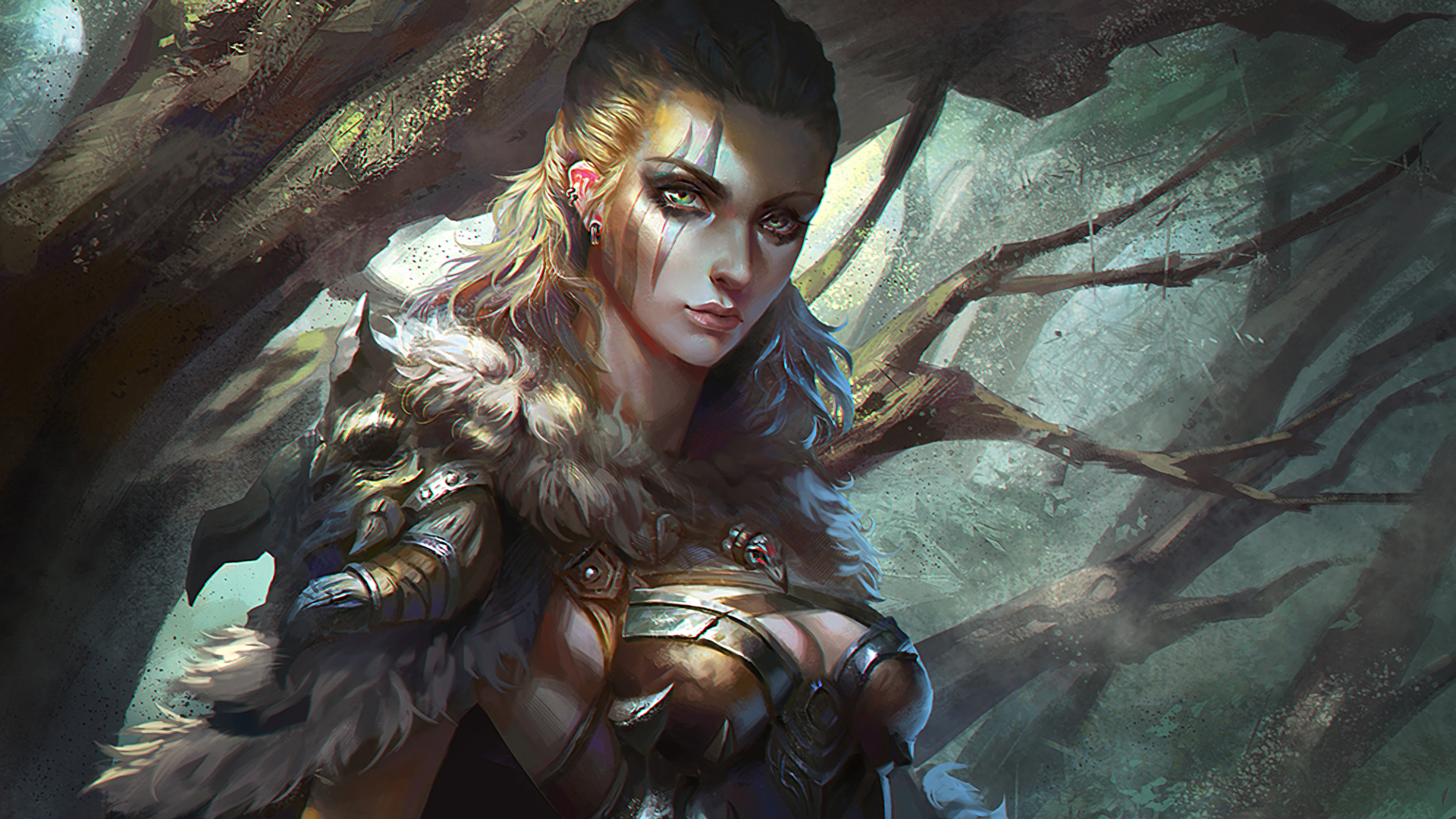 #fantasy Art, #fantasy Girl Wallpaper - Fantasy Warrior Girl Art , HD Wallpaper & Backgrounds