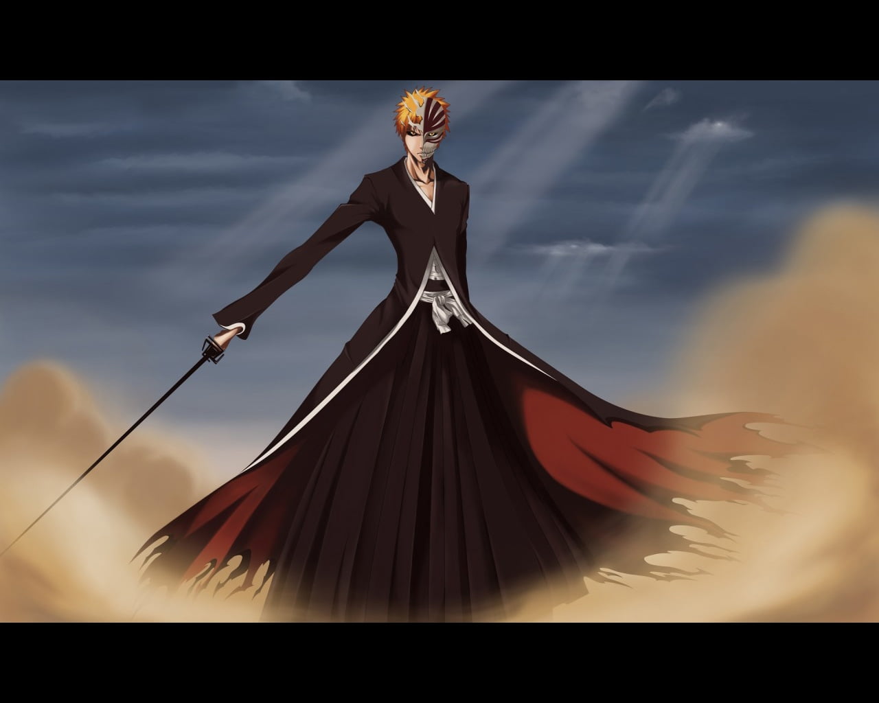 Ichigo Kurosaki From Bleach Hd Wallpaper - Bleach Ichigo Bankai 1 , HD Wallpaper & Backgrounds