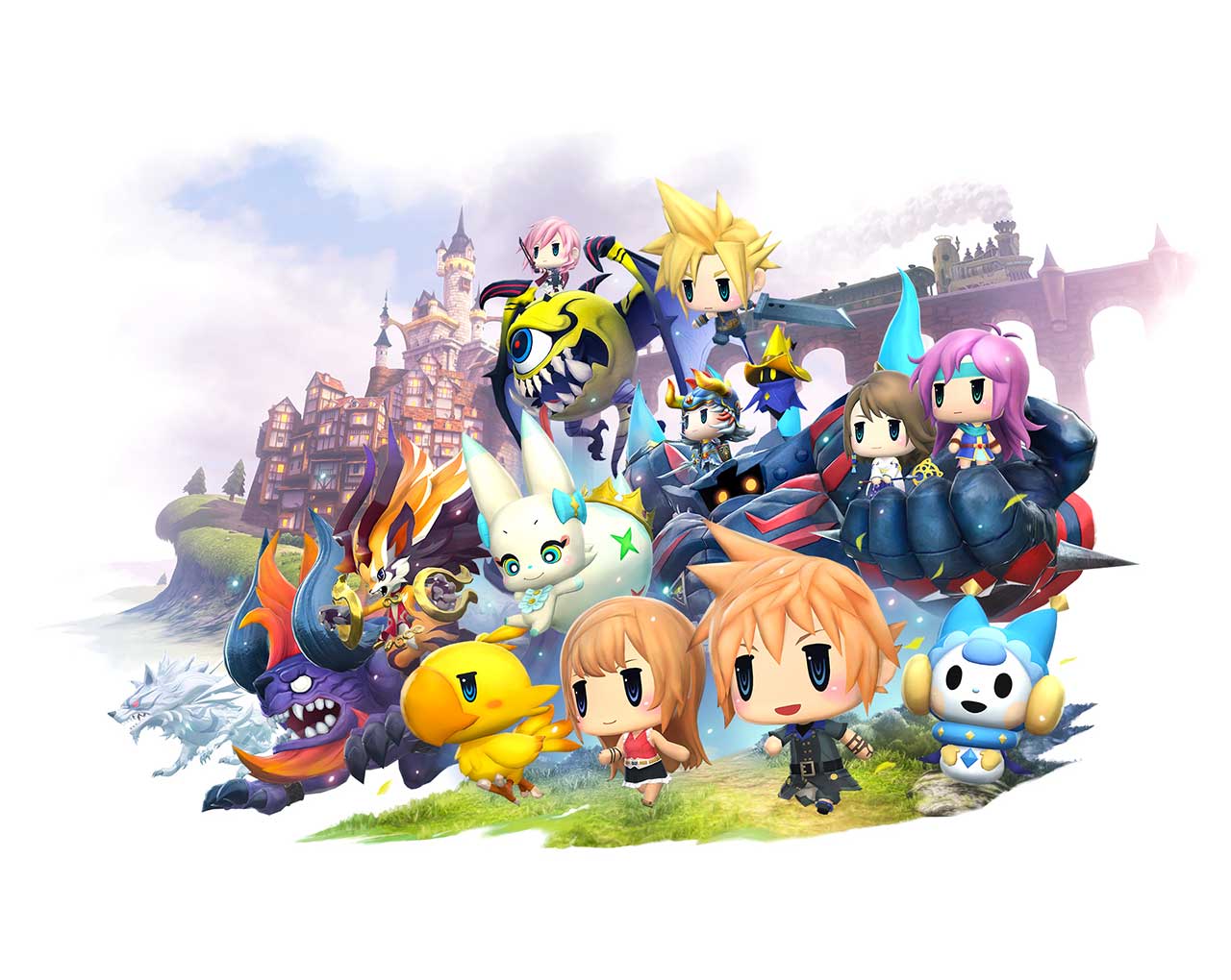 World Of Final Fantasy Wallpaper 1 - World Of Final Fantasy Maxima , HD Wallpaper & Backgrounds