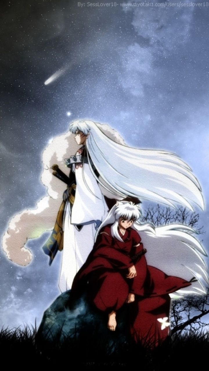 Anime/inuyasha Wallpaper Id - Inuyasha Sesshomaru Phone , HD Wallpaper & Backgrounds