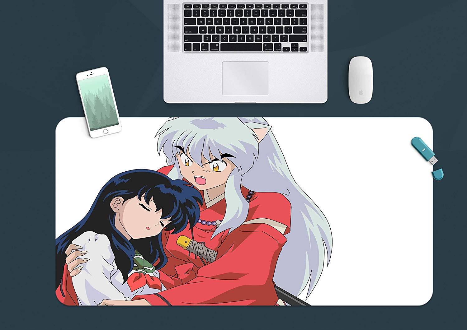 3d Inuyasha Higurashi Kagome 560 Japan Anime Game Non-slip - Desk , HD Wallpaper & Backgrounds