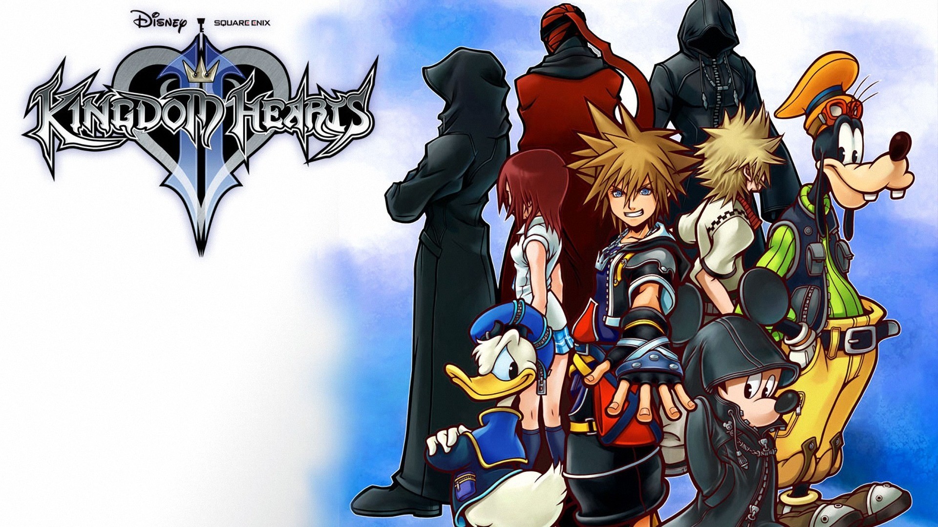 Kingdom Hearts Ii Protagonists Wallpapers, - Kingdom Hearts Ii Art , HD Wallpaper & Backgrounds