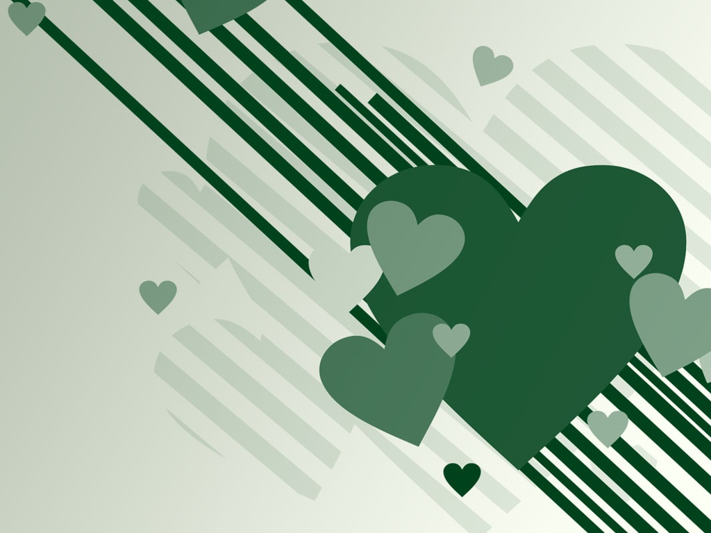 Heart Green - Fondos De Amor Verde , HD Wallpaper & Backgrounds