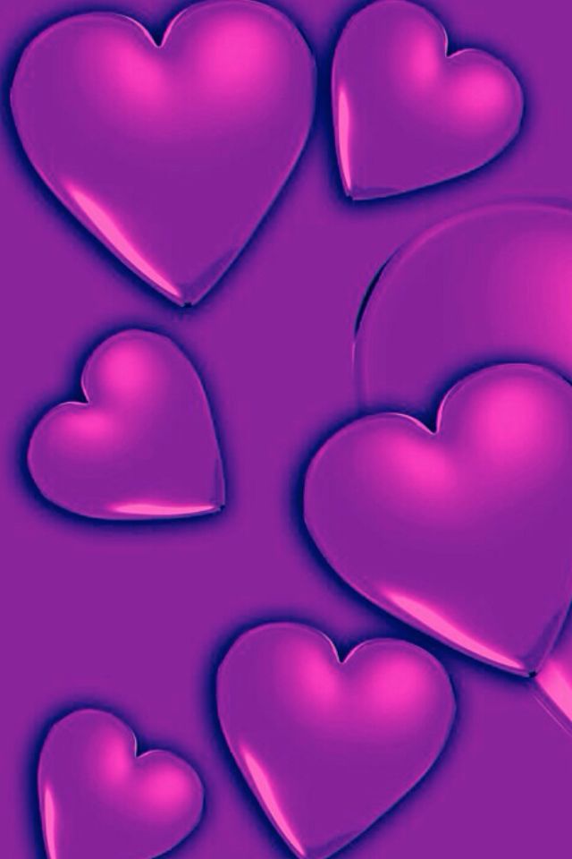 Purple Hearts Wallpaper - Pink And Purple Hearts , HD Wallpaper & Backgrounds