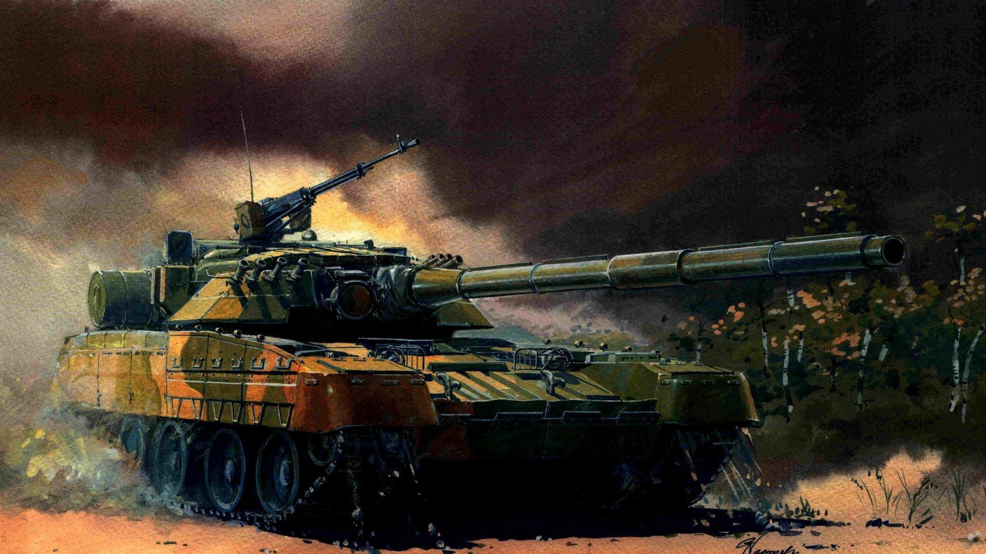 Wallpapers Hd 2012 - Tank Painting , HD Wallpaper & Backgrounds