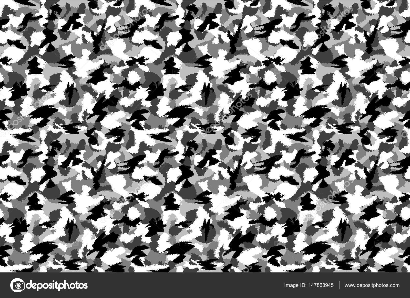 Padrão Sem Emenda Da Camuflagem Urbana Preto E Branco - Soldier Pattern Black And White , HD Wallpaper & Backgrounds