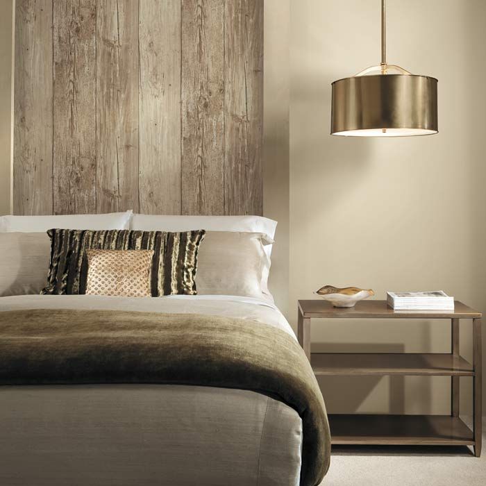 It's Wallpaper Get The Look Today - Wood Effect Wallpaper Bedroom , HD Wallpaper & Backgrounds