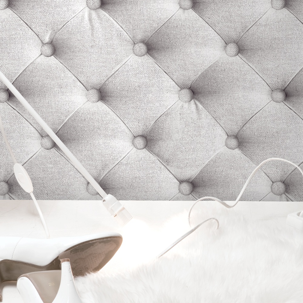 Muriva Bluff Diamond Padding Pattern Fabric Headboard - Headboard Pattern , HD Wallpaper & Backgrounds