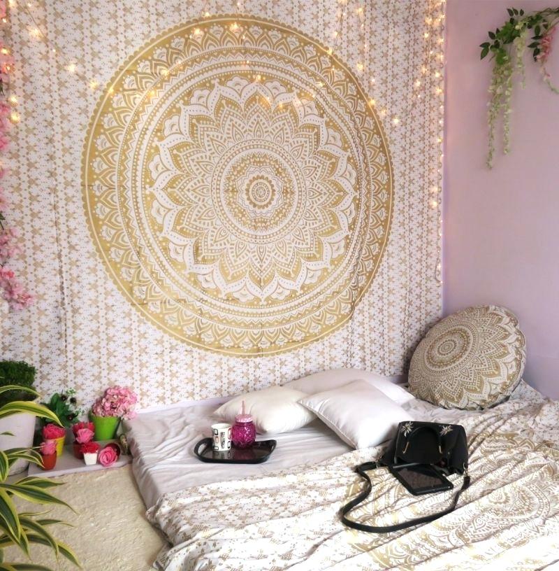 Pink And Gold Bohemian Room , HD Wallpaper & Backgrounds
