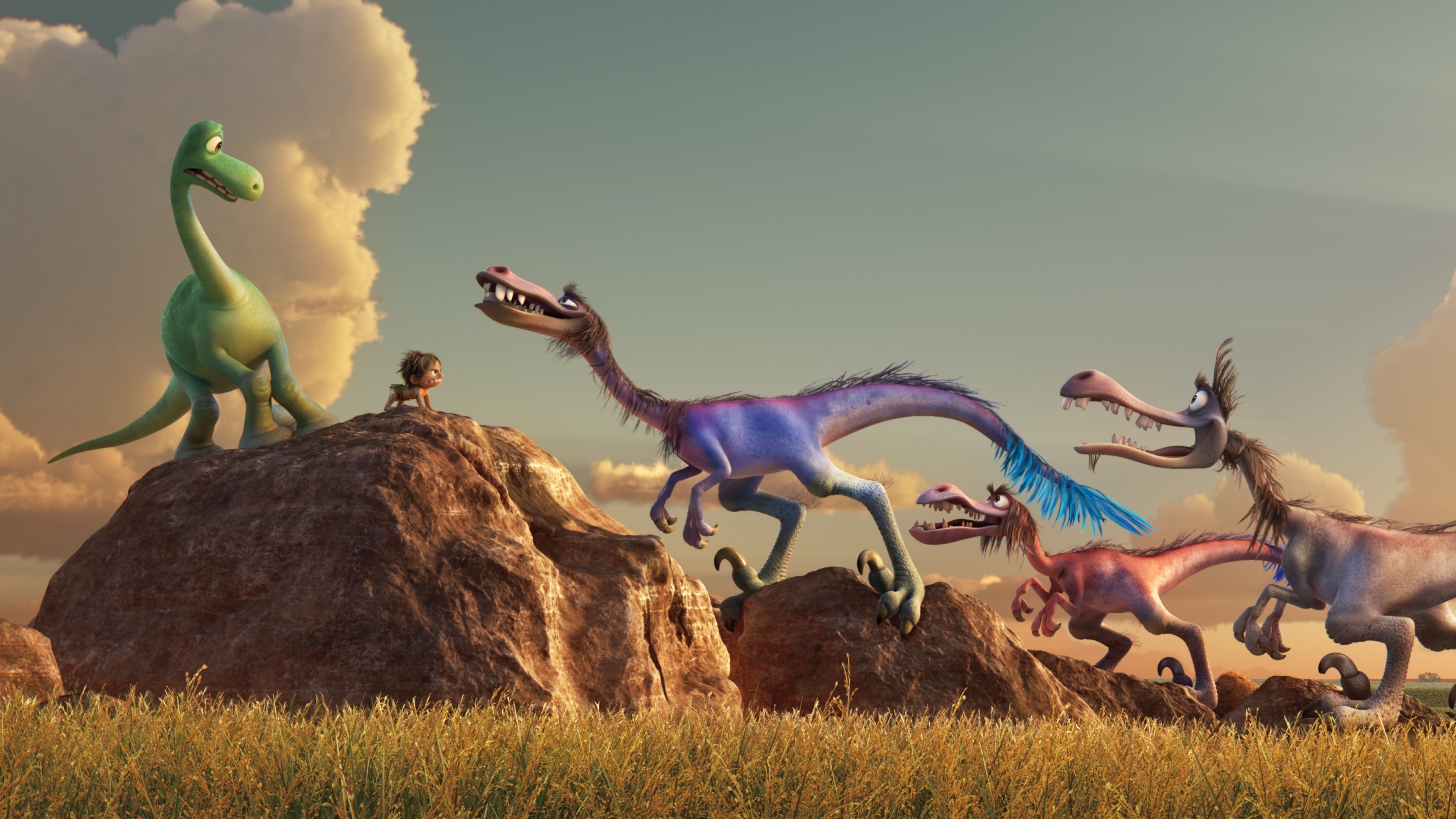 2k - Good Dinosaur Velociraptors , HD Wallpaper & Backgrounds