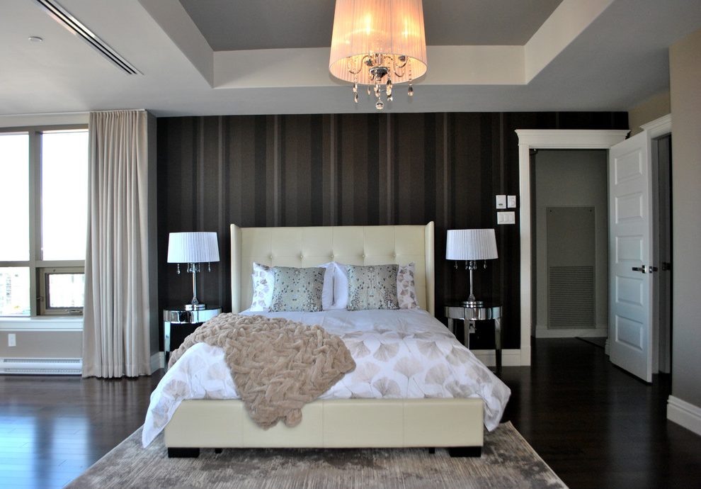 Canada Black And White Headboard With Modern Dressers Bedroom