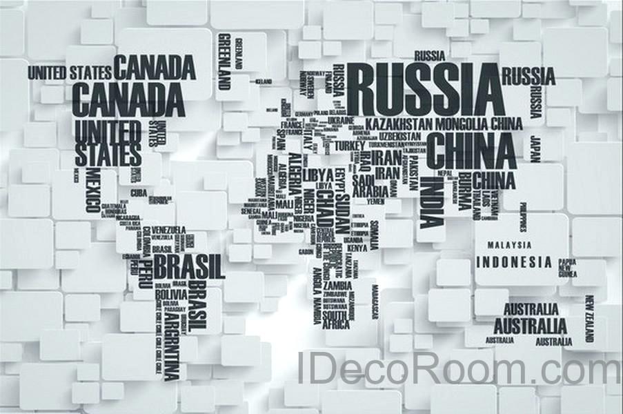 Map Wallpaper Abstract World Map Wallpaper Wall Decals - Monochrome , HD Wallpaper & Backgrounds