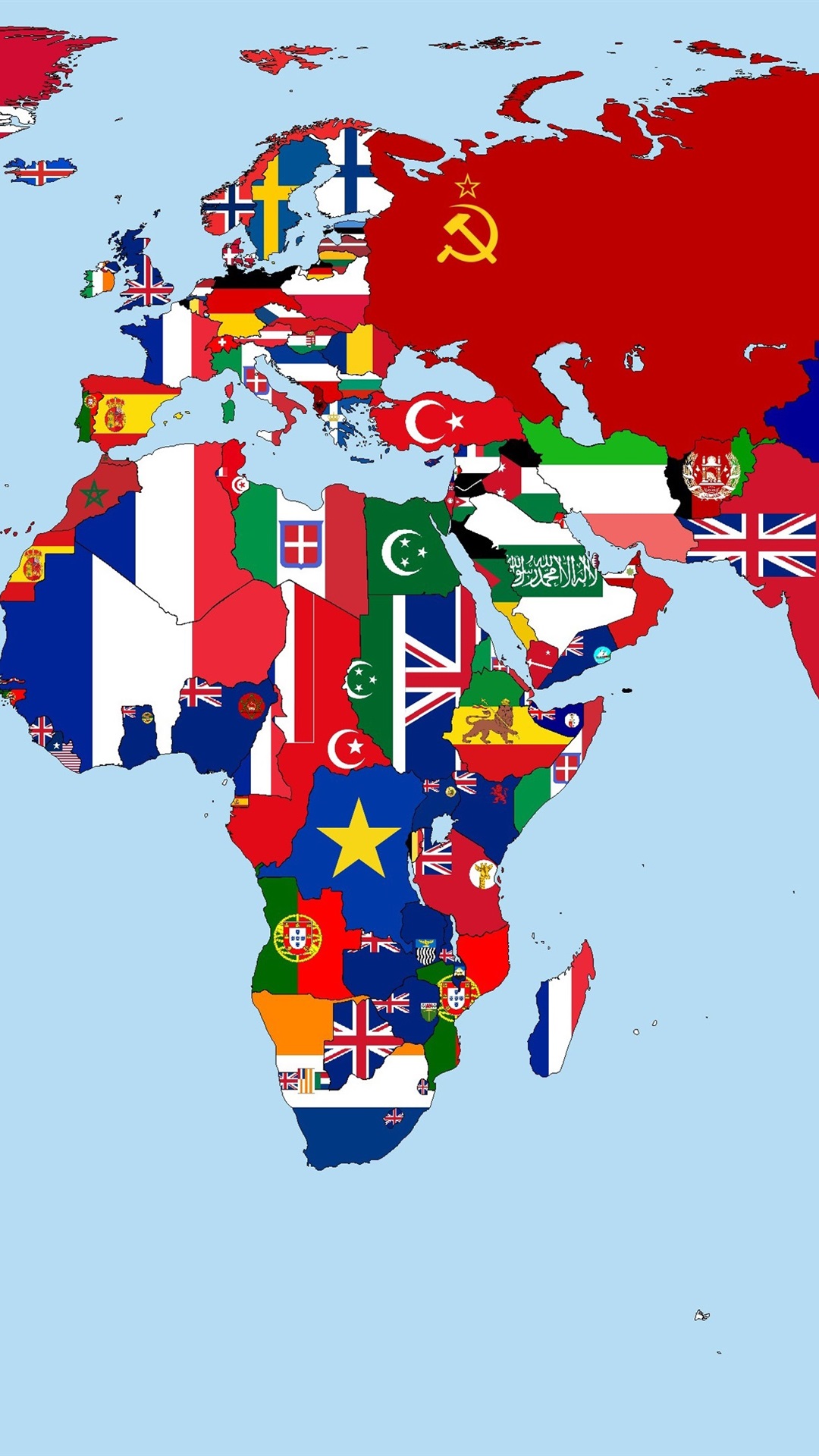 Round Flag World Map , HD Wallpaper & Backgrounds