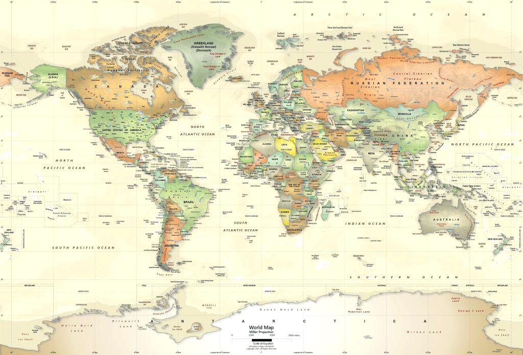Map Iphone Wallpaper - Map Of The World Antique , HD Wallpaper & Backgrounds