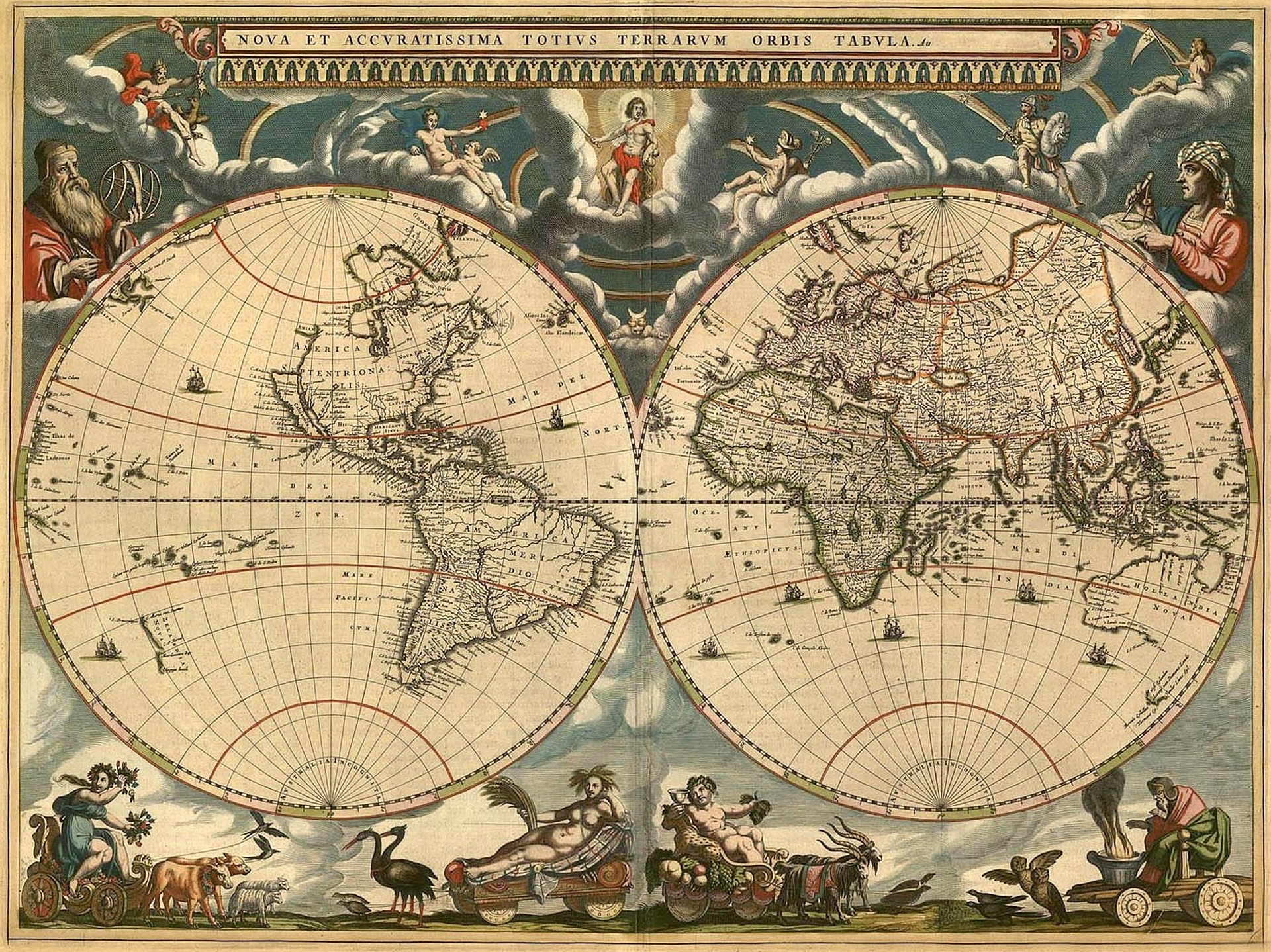 Iphone 6 - Leonardo Da Vinci World Map , HD Wallpaper & Backgrounds