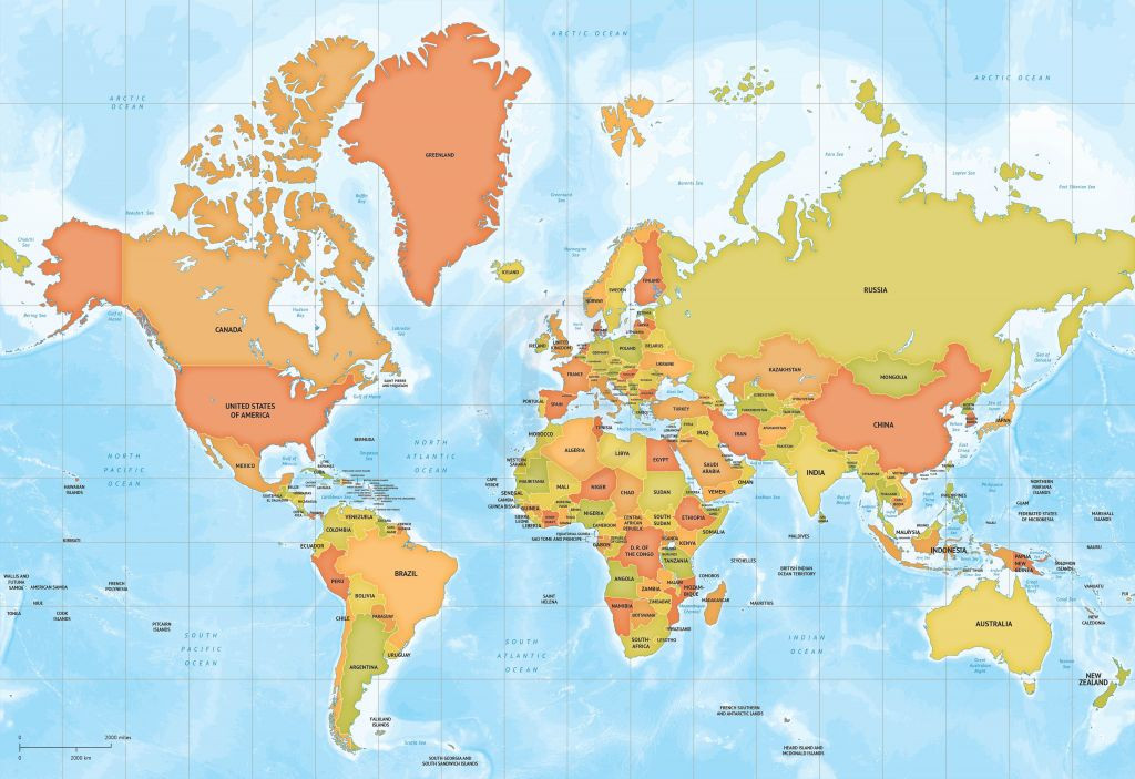 Wallpaper World Map Luxury Map The World Map City Free - High Resolution World Map Mercator , HD Wallpaper & Backgrounds
