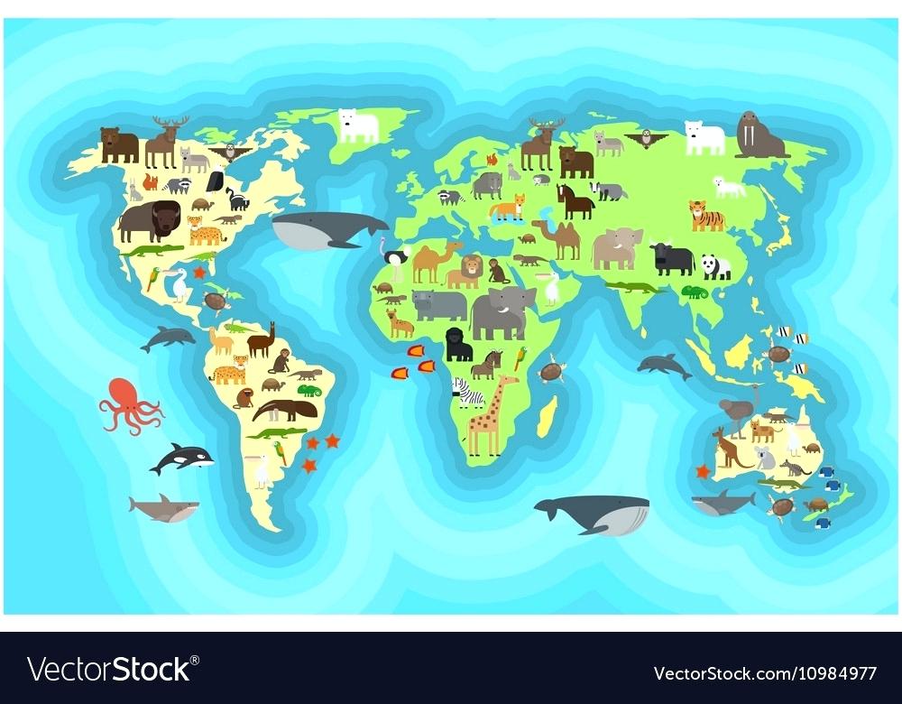 World Map Wallpaper Animals World Map Wallpaper Design - World Map , HD Wallpaper & Backgrounds