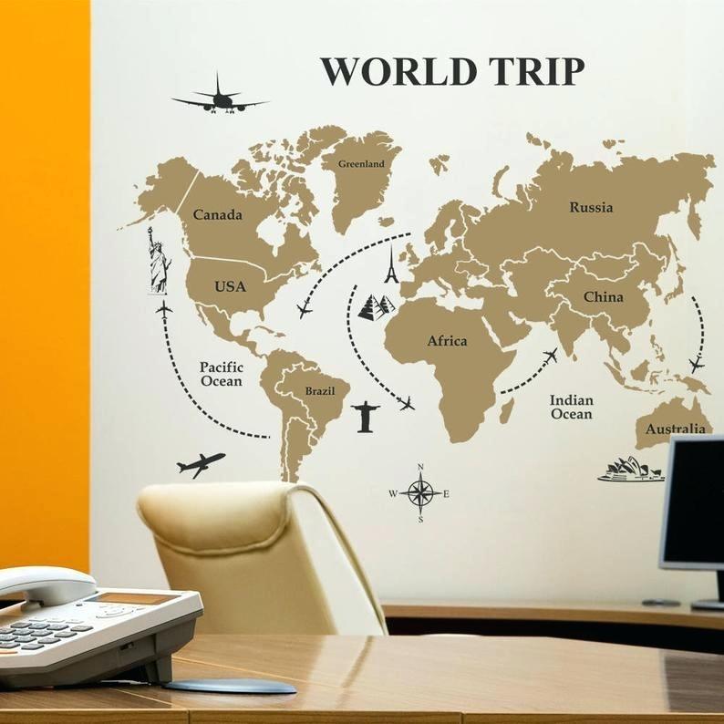 World Wall Decal Image 0 Extra Large World Map Wall - Japan World Map Vector , HD Wallpaper & Backgrounds