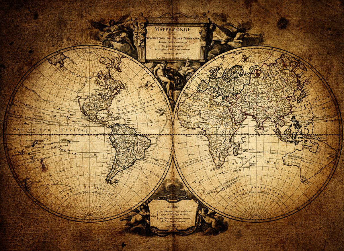 Collection Of Vintage Map Wallpaper 36 Images In Collection - History Of Geography , HD Wallpaper & Backgrounds