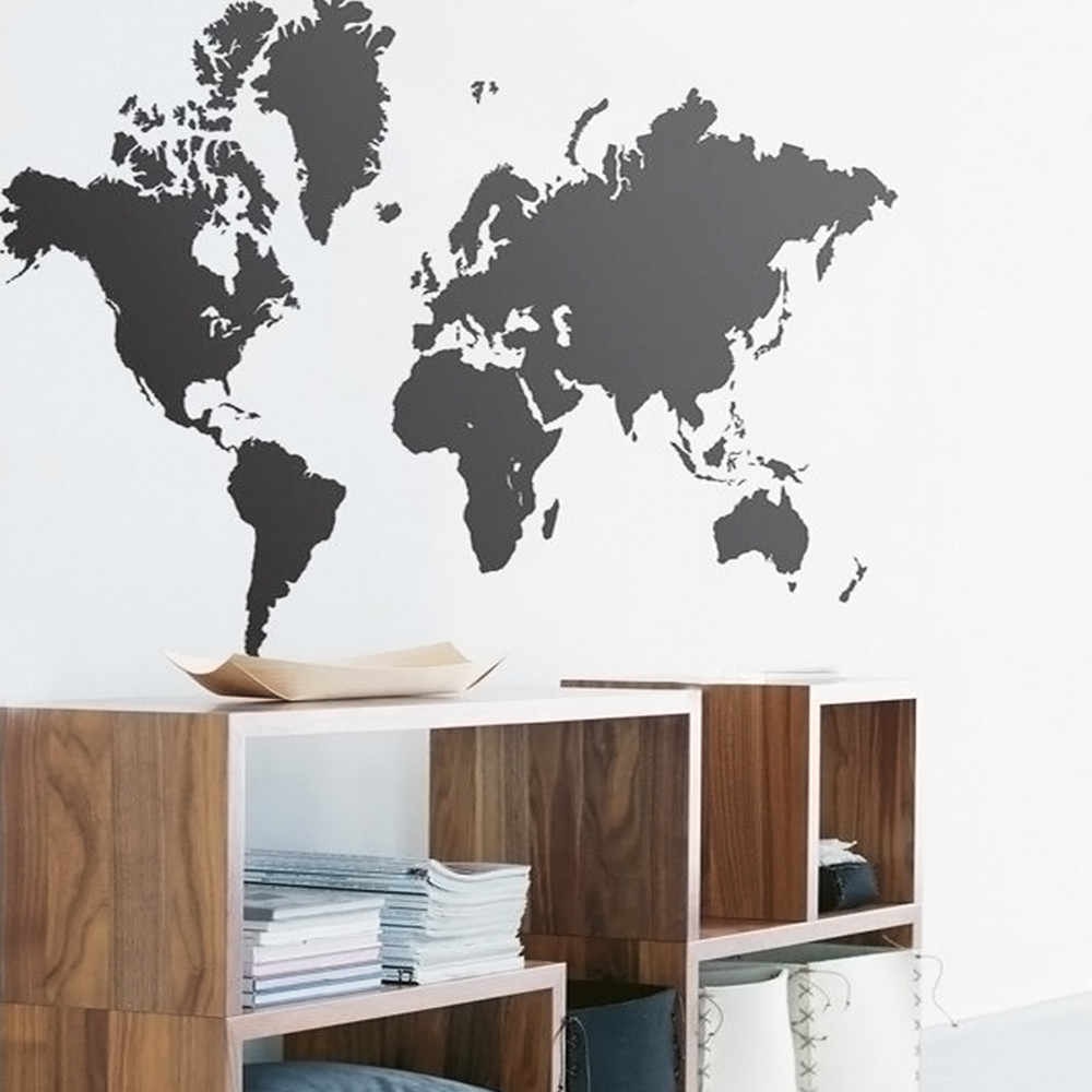 World Map Removable Vinyl Wall Sticker Wallpaper Home - Economist Democracy Index 2016 , HD Wallpaper & Backgrounds