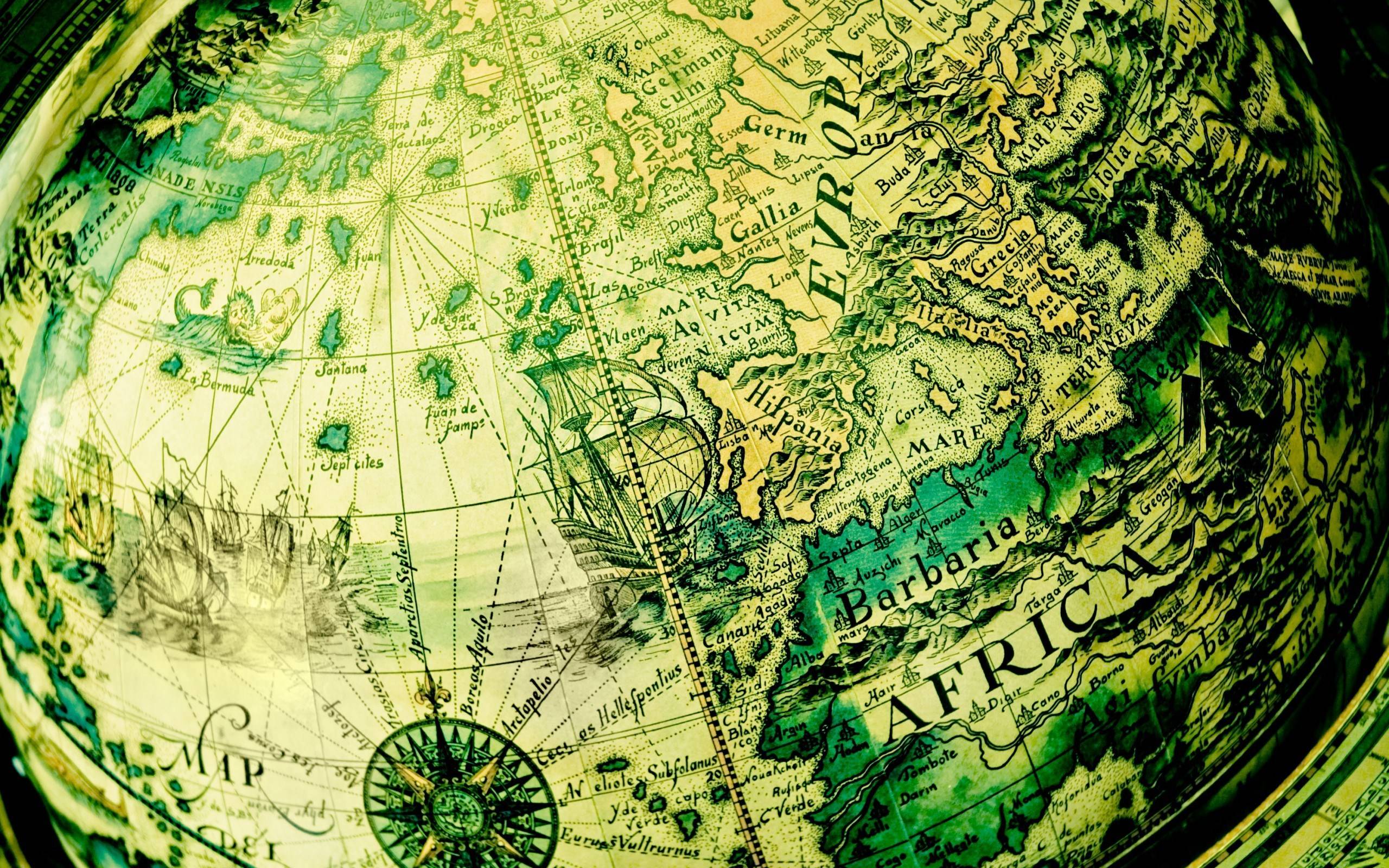 Hi Res Antique Map Wallpaper - World Map Hd Wallpaper Globe , HD Wallpaper & Backgrounds