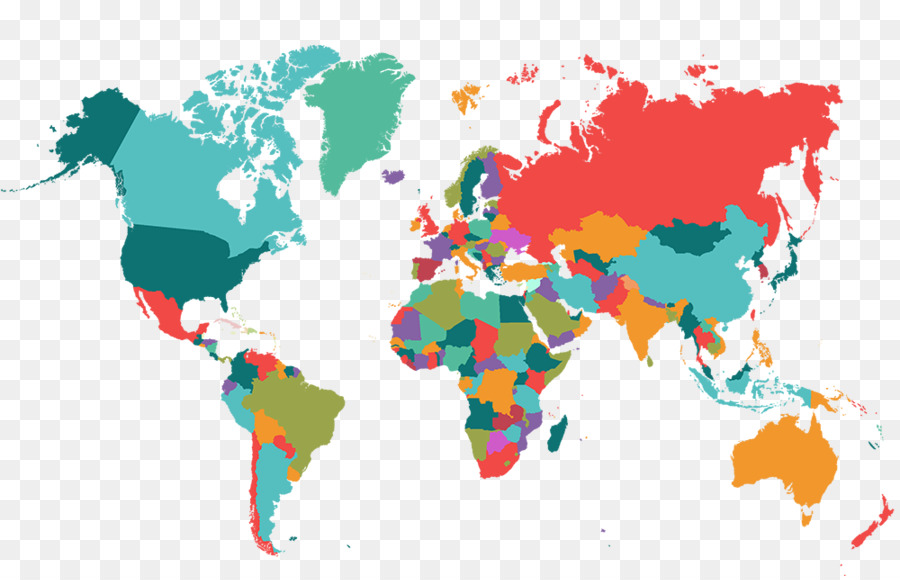 World Us Map, World, World Map, Map Png - World Map Png Color , HD Wallpaper & Backgrounds