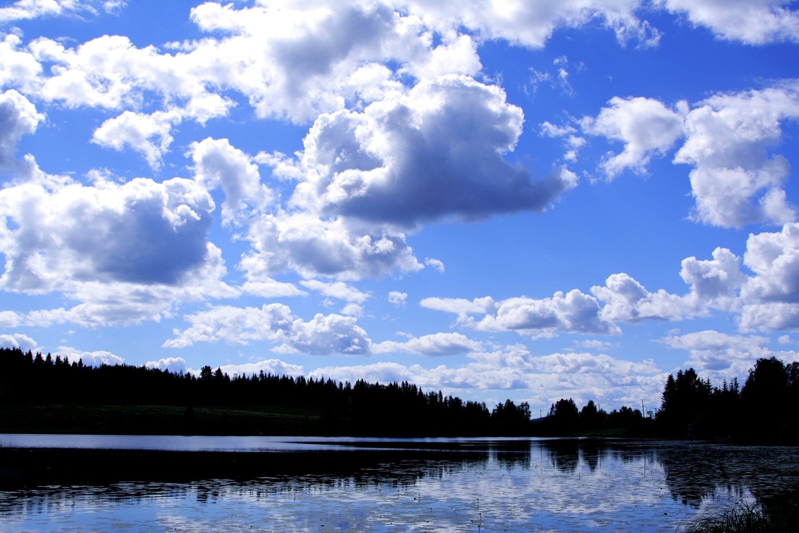 Clouds River Effects Mirror Reflection Sky Water Blue - Sky Effects Hd , HD Wallpaper & Backgrounds