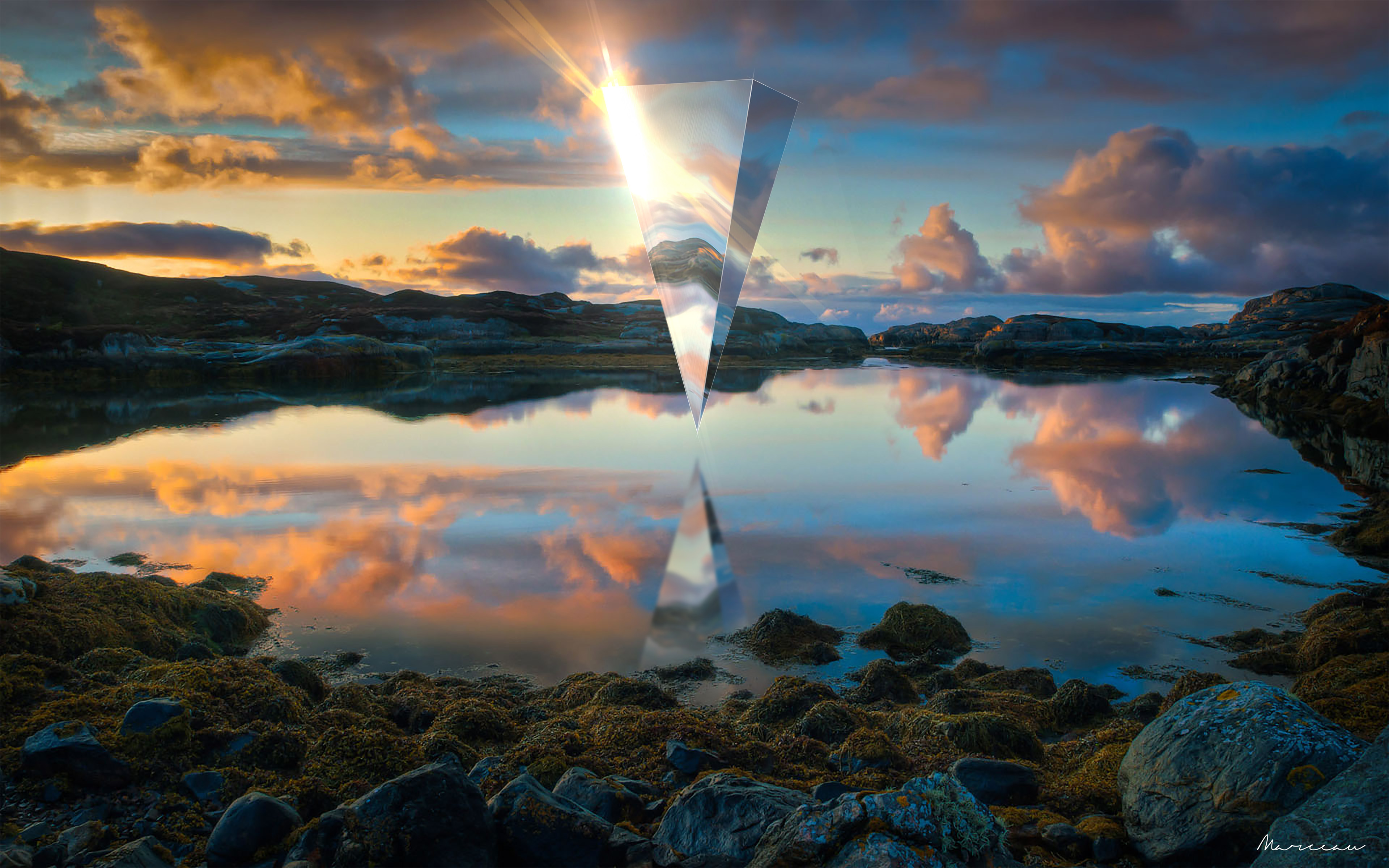 Mirror Lake Fantasy - Norway Nature Summer , HD Wallpaper & Backgrounds