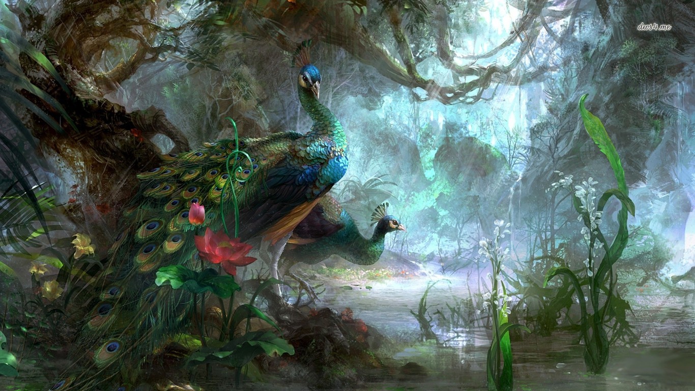 Hd Wallpaper Fantasy Forest , HD Wallpaper & Backgrounds