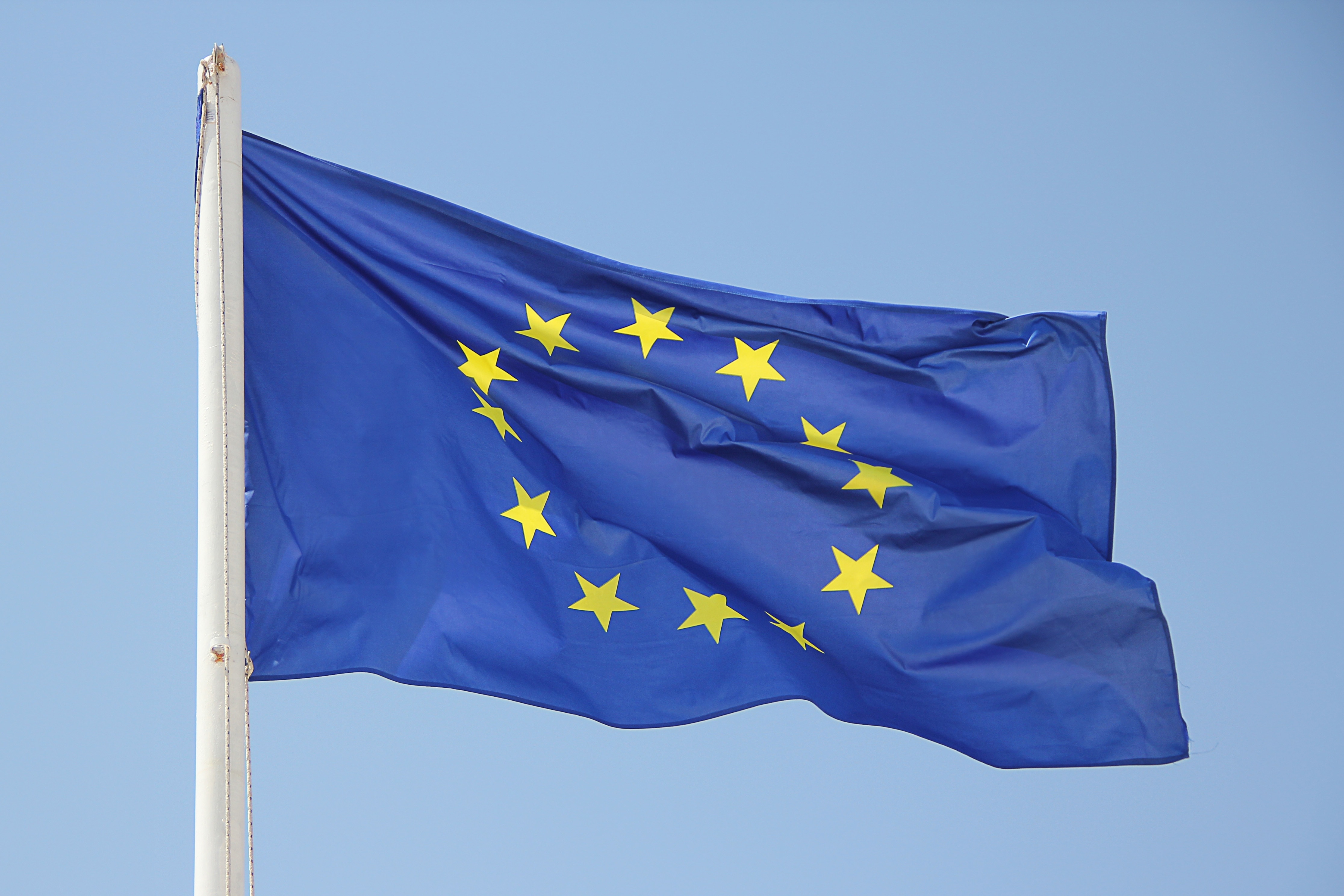 Download Original Image Online Crop - 12 Stars European Flag , HD Wallpaper & Backgrounds