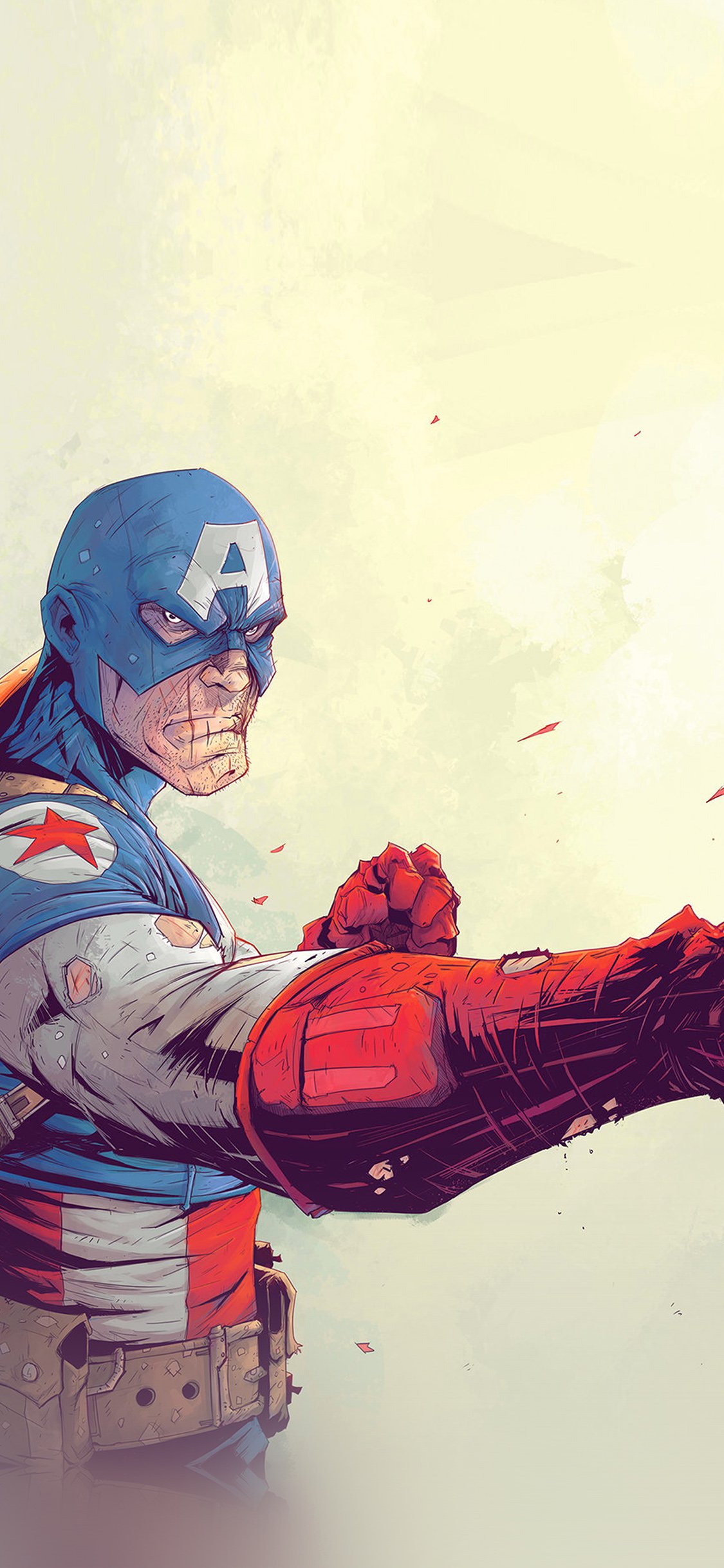 Iphone X - Captain America Wallpaper Art , HD Wallpaper & Backgrounds
