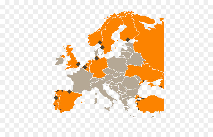 Europe, Vector Map, European Union, Orange, Computer - Europe Map Vector Png , HD Wallpaper & Backgrounds