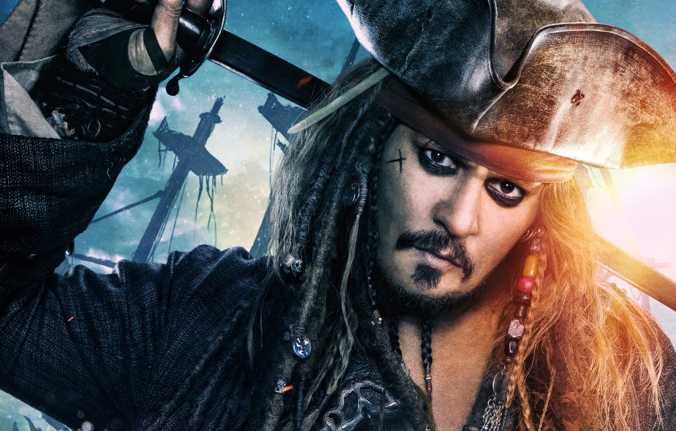 Photo Wallpaper Decoration, Johnny Depp, Hat, Fantasy, - Jack Sparrow , HD Wallpaper & Backgrounds