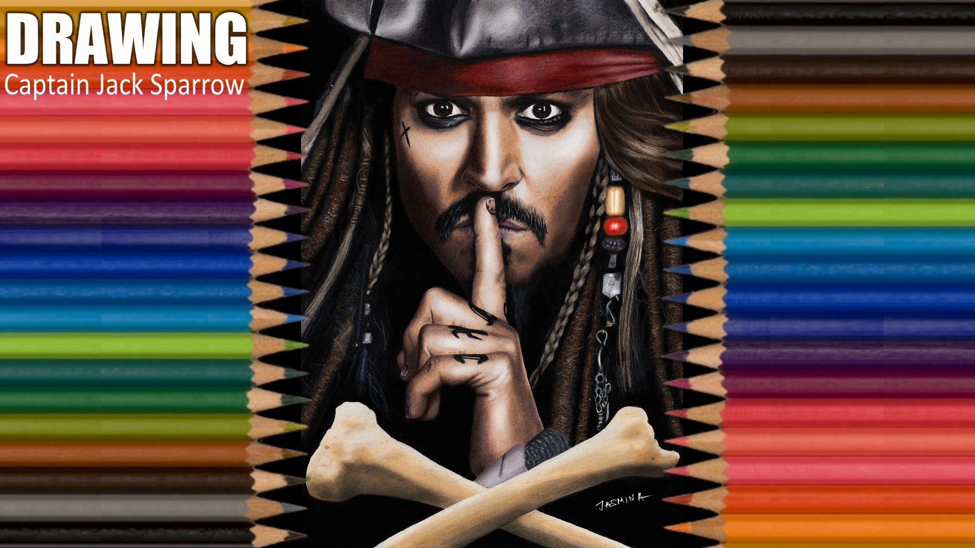 Amazon - Com - Clip - Drawing Captain Jack Sparrow - Drawing Jack Sparrow , HD Wallpaper & Backgrounds