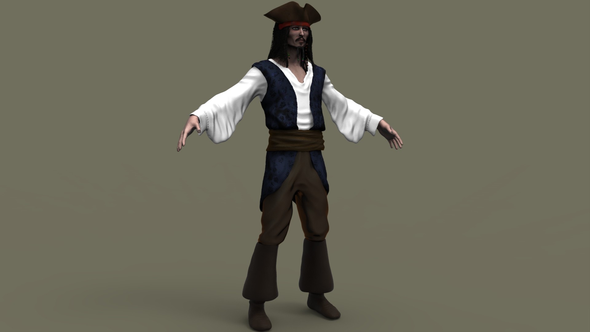 Captain Jack Sparrow - Costume Hat , HD Wallpaper & Backgrounds