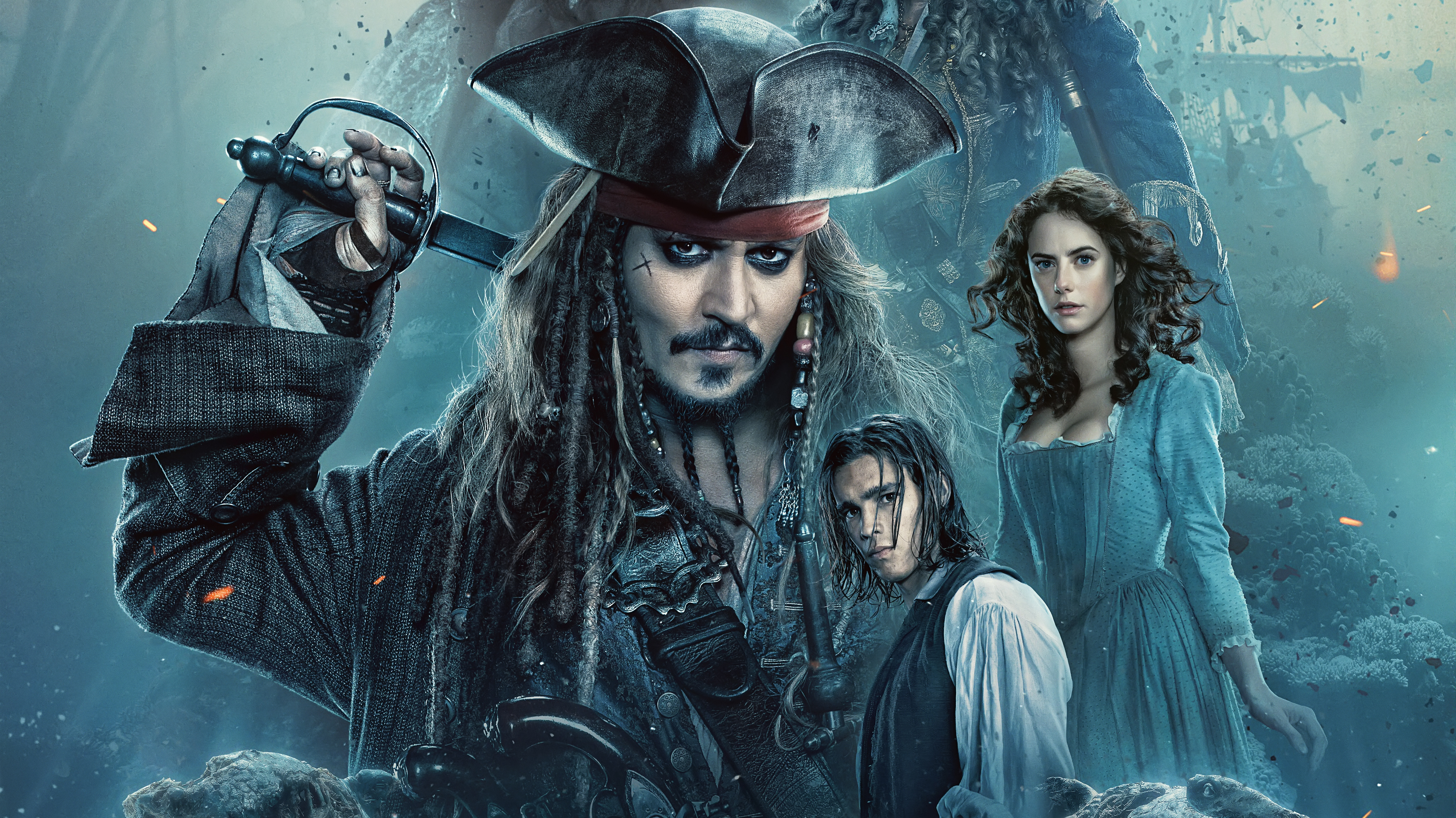 Jack Sparrow, The Movie Pirates Of The Caribbean - Pirates Of The Caribbean 5 4k , HD Wallpaper & Backgrounds