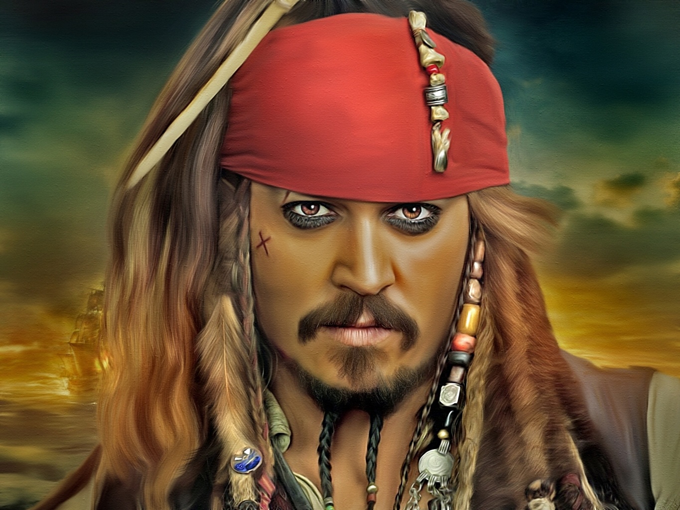 1365 X - Jack Sparrow , HD Wallpaper & Backgrounds