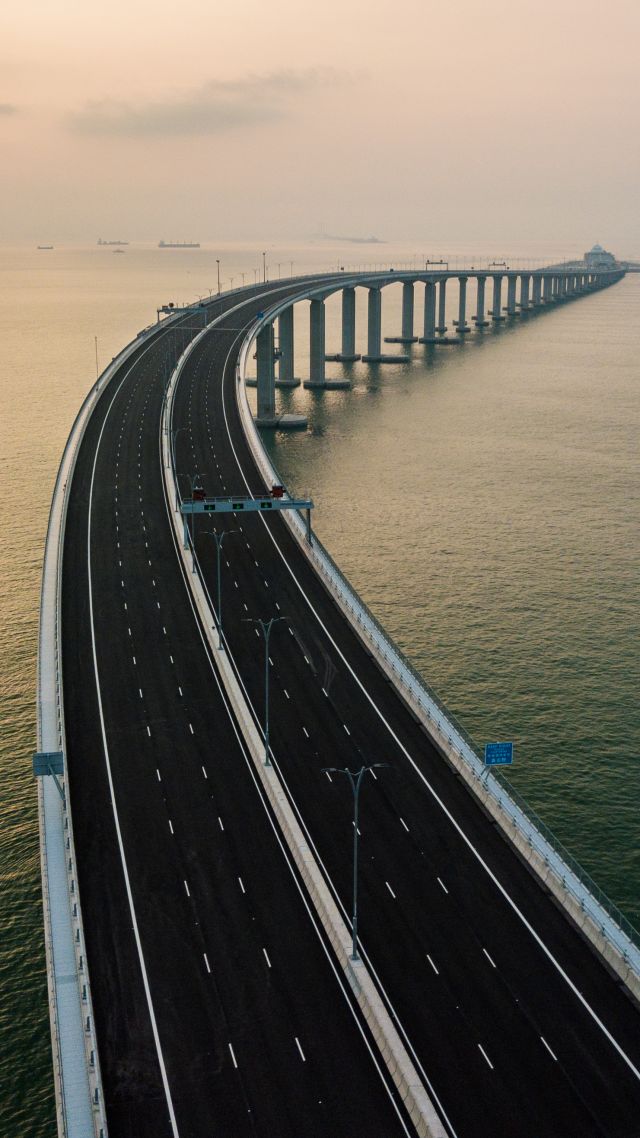 Hong Kong Zhuhai Macau Bridge, China, 4k - Bridge Wallpaper Hd In China , HD Wallpaper & Backgrounds