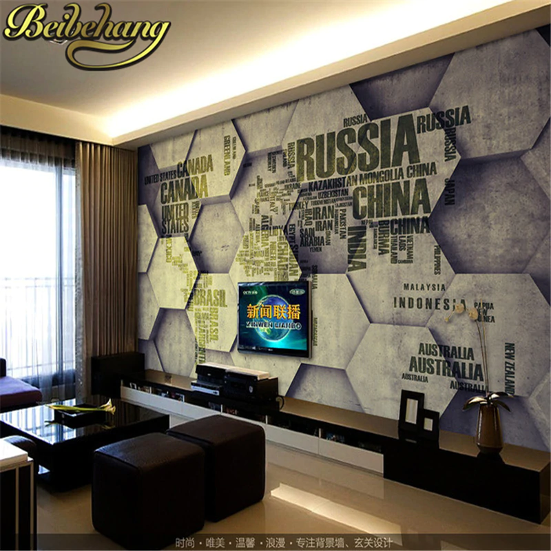 Beibehang China Map Wallpaper For Living Room 3d Mural - 3d Office , HD Wallpaper & Backgrounds