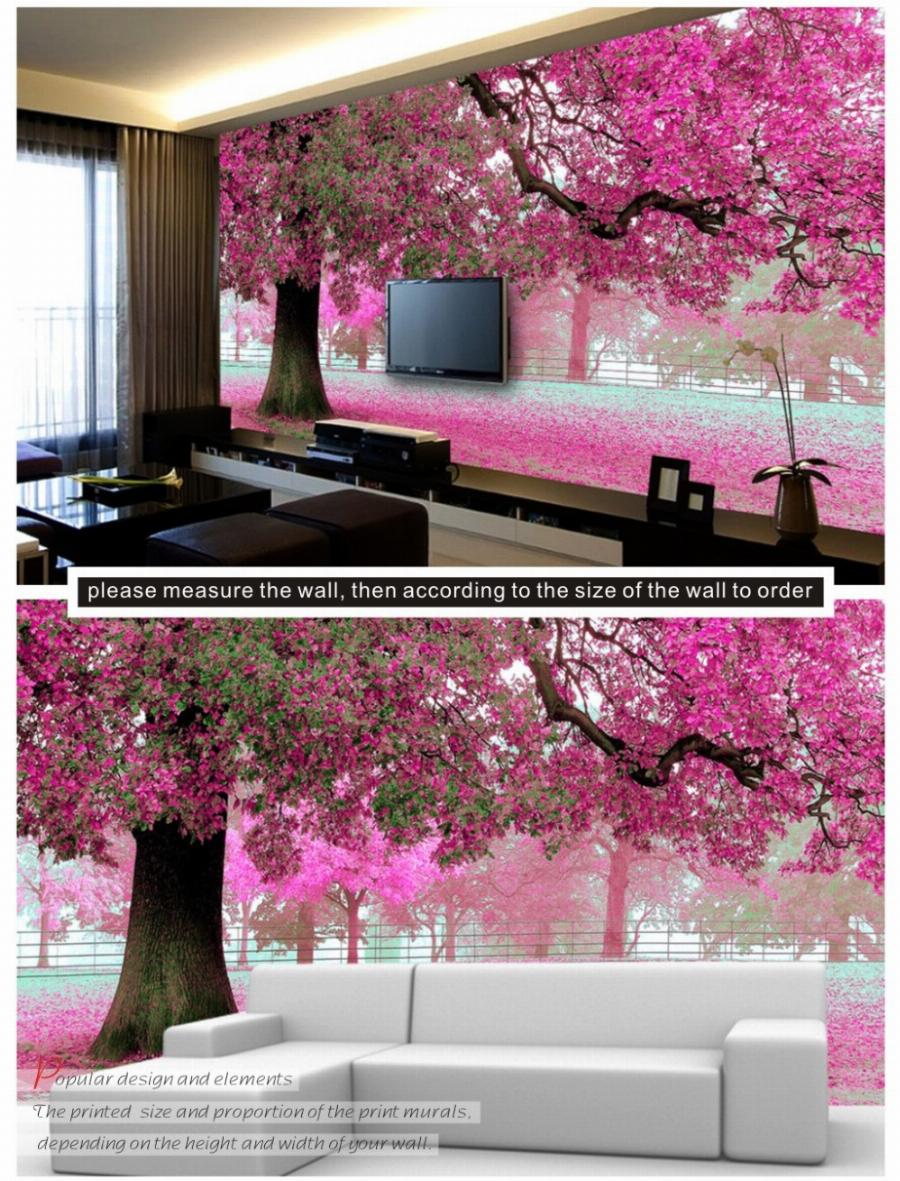 Purple Flower Tree 3d Wall Papers Cherry Blossom Wallpaper - Sakura Tree Romantic , HD Wallpaper & Backgrounds