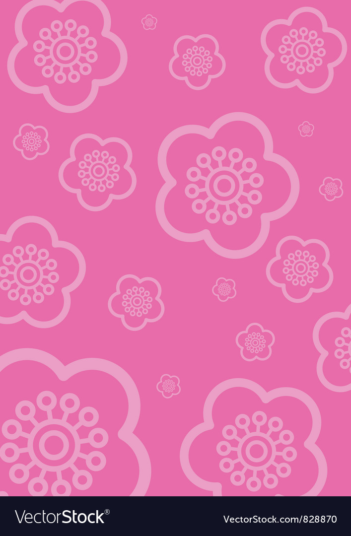 Cherry Blossom Wallpaper Vector Image - Wallpaper , HD Wallpaper & Backgrounds