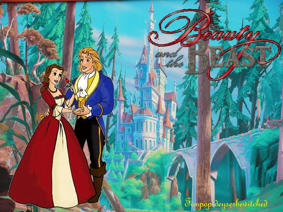 Disney Princess Belle And Prince - Disney Princess Belle And Princes , HD Wallpaper & Backgrounds
